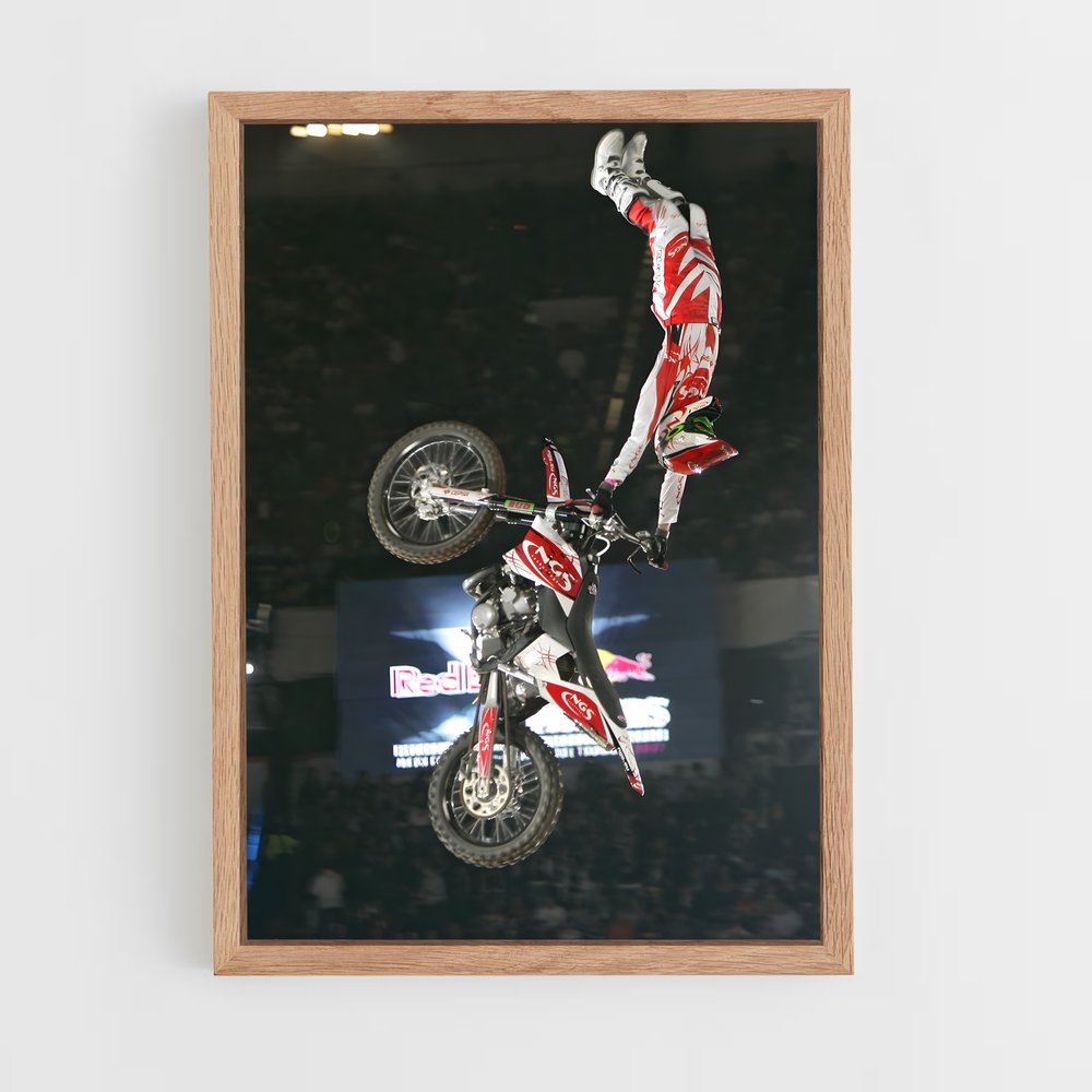 Poster Red bull motocross – affiche Motocross freestyle (vue 4)